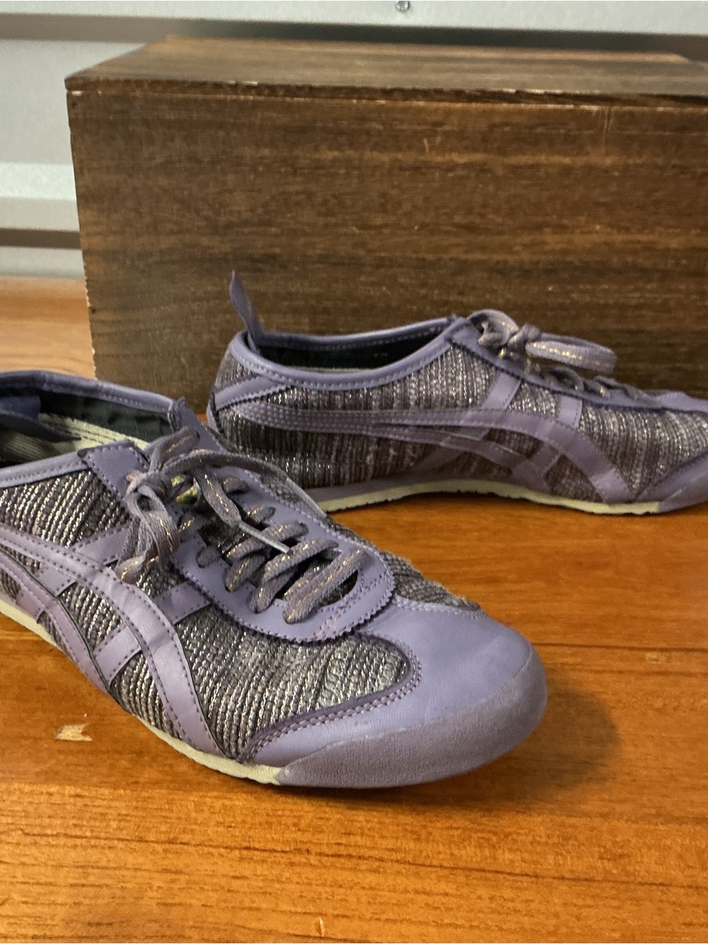 Asics Women Onitsuka Tiger Mexico 66 Purple Sneaker D5M8N Size 9